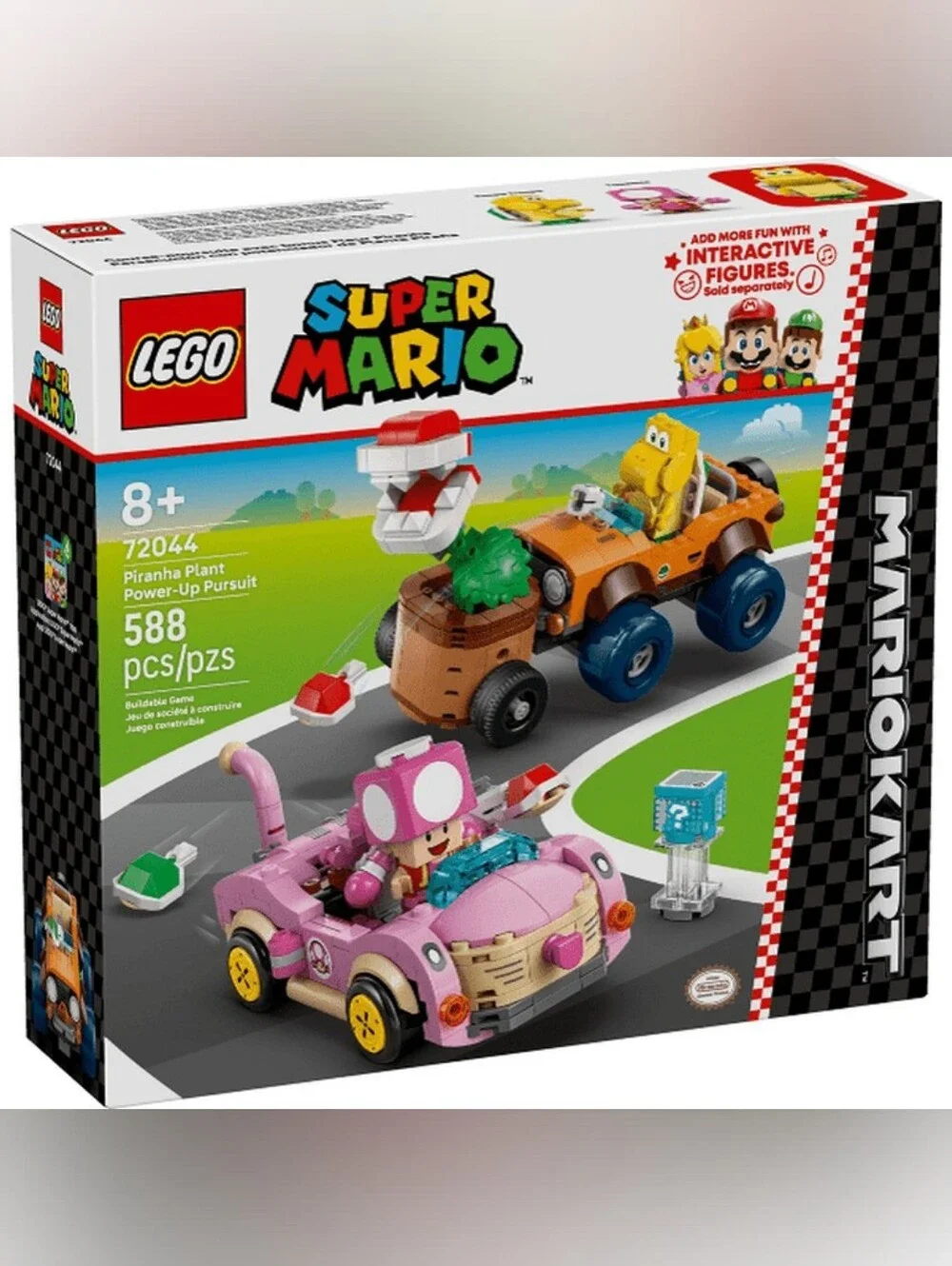 NIB LEGO Super Mario Kart: Piranha Plant Power-Up Pursuit 72044 - 588 pcs